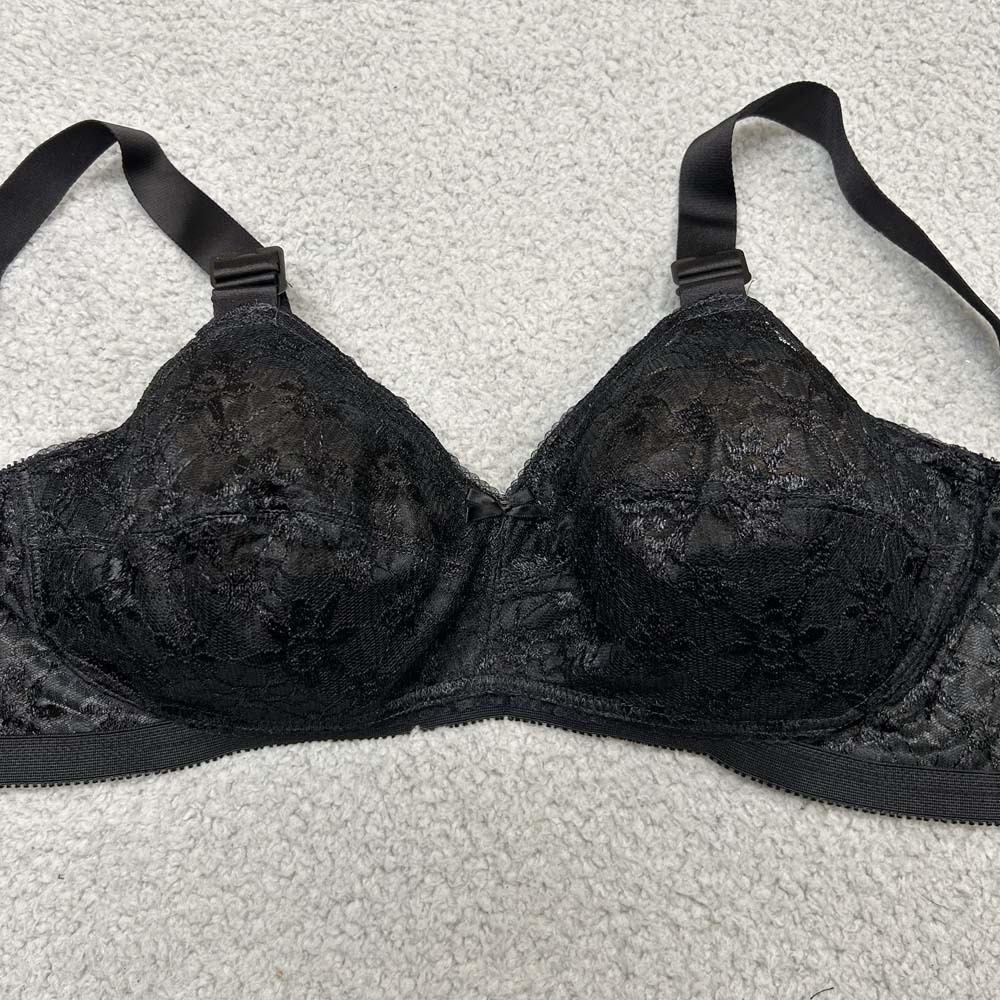 Norvell Bra 38F Full Coverage 574 soft Cup Cone Floral Lace NWOT NOS